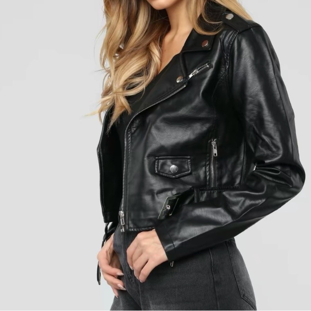 Women's Black Leather Jacket